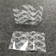Etiqueta de plástico de mangas de retroceso de calor de PVC para tapa de botellas